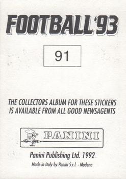 1992-93 Panini Football '93 (England) #91 Mick Stockwell Back