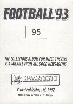 1992-93 Panini Football '93 (England) #95 Paul Goddard Back