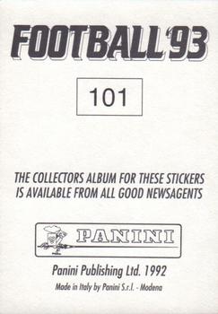 1992-93 Panini Football '93 (England) #101 Chris Fairclough Back