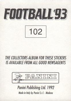 1992-93 Panini Football '93 (England) #102 Gordon Strachan Back