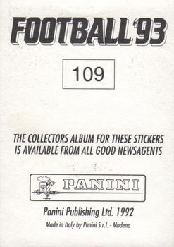 1992-93 Panini Football '93 (England) #109 David James Back
