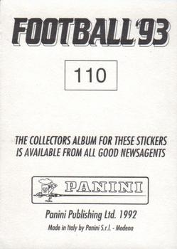 Liverpool Football 93 Panini # 110 Rob Jones 