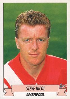 1992-93 Panini Football '93 (England) #112 Steve Nicol Front