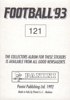 1992-93 Panini Football '93 (England) #121 Tony Coton Back
