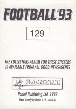 1992-93 Panini Football '93 (England) #129 Andy Hill Back
