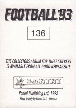 1992-93 Panini Football '93 (England) #136 Steve Bruce Back