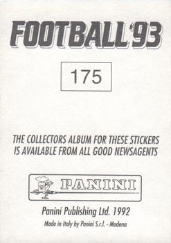 1992-93 Panini Football '93 (England) #175 Scot Gemmill Back