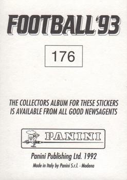 1992-93 Panini Football '93 (England) #176 Kingsley Black Back