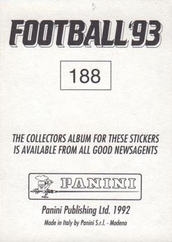 1992-93 Panini Football '93 (England) #188 Neil Adams Back
