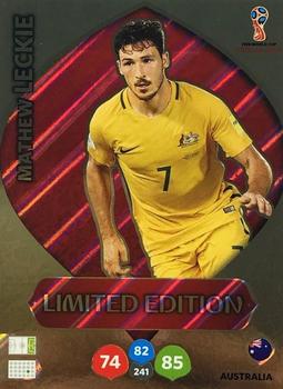 2018 Panini Adrenalyn XL FIFA World Cup 2018 Russia  - Limited Editions #LE-ML Mathew Leckie Front