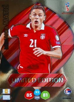 2018 Panini Adrenalyn XL FIFA World Cup 2018 Russia  - Limited Editions #LE-NM Nemanja Matic Front