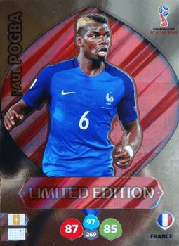 2018 Panini Adrenalyn XL FIFA World Cup 2018 Russia  - Limited Editions #LE-PP Paul Pogba Front