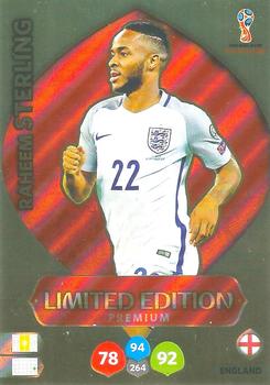 2018 Panini Adrenalyn XL FIFA World Cup 2018 Russia  - Limited Editions #LE-RS Raheem Sterling Front