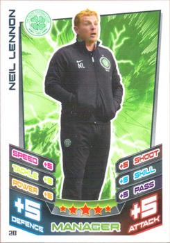 2012-13 Topps Match Attax Scottish Premier League #20 Neil Lennon Front