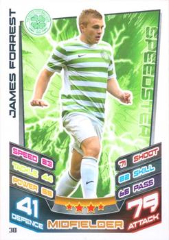 2012-13 Topps Match Attax Scottish Premier League #30 James Forrest Front