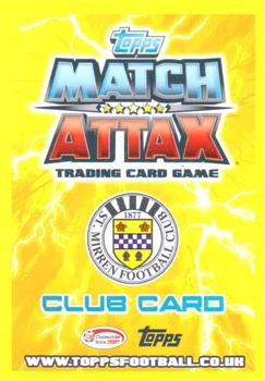 2012-13 Topps Match Attax Scottish Premier League #199 St. Mirren Club Badge Back