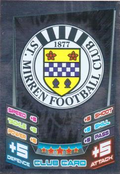 2012-13 Topps Match Attax Scottish Premier League #199 St. Mirren Club Badge Front