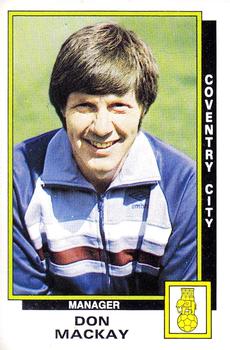 1985-86 Panini Football 86 (UK) #72 Don Mackay Front