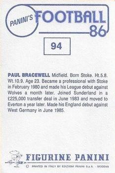 1985-86 Panini Football 86 (UK) #94 Paul Bracewell Back