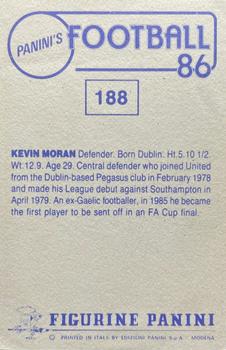 1985-86 Panini Football 86 (UK) #188 Kevin Moran Back