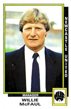 1985-86 Panini Football 86 (UK) #200 Willie McFaul Front
