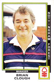 1985-86 Panini Football 86 (UK) #216 Brian Clough Front