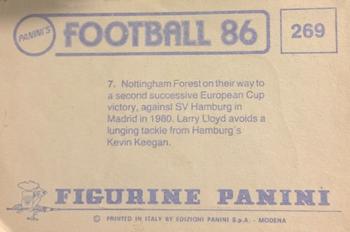 1985-86 Panini Football 86 (UK) #269 Kevin Keegan / Larry Lloyd Back