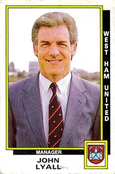1985-86 Panini Football 86 (UK) #374 John Lyall Front
