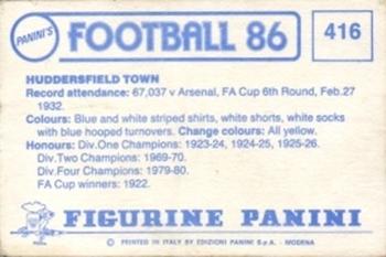 1985-86 Panini Football 86 (UK) #416 Team Group Back