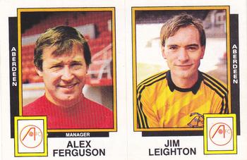 1985-86 Panini Football 86 (UK) #455 Alex Ferguson / Jim Leighton Front