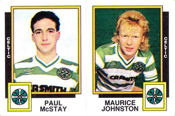 1985-86 Panini Football 86 (UK) #469 Paul McStay / Maurice Johnston Front