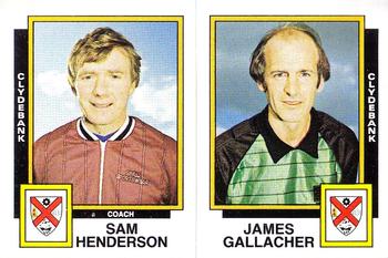 1985-86 Panini Football 86 (UK) #473 Sam Henderson / James Gallacher Front