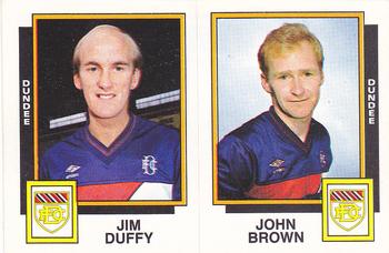 1985-86 Panini Football 86 (UK) #485 Jim Duffy / John Brown Front