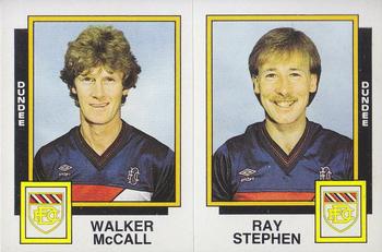 1985-86 Panini Football 86 (UK) #488 Walker McCall / Ray Stephen Front