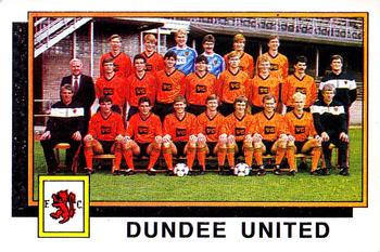 1985-86 Panini Football 86 (UK) #490 Dundee United Team Group Front