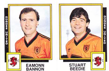 1985-86 Panini Football 86 (UK) #494 Eamonn Bannon / Stuart Beedie Front