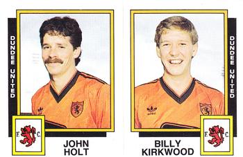 1985-86 Panini Football 86 (UK) #495 John Holt / Billy Kirkwood Front