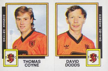 1985-86 Panini Football 86 (UK) #496 Thomas Coyne / David Dodds Front