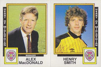 1985-86 Panini Football 86 (UK) #500 Alex MacDonald / Henry Smith Front