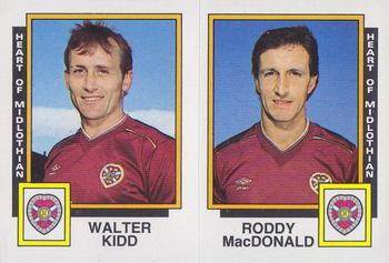 1985-86 Panini Football 86 (UK) #502 Walter Kidd / Roddy MacDonald Front