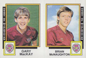 1985-86 Panini Football 86 (UK) #504 Gary MacKay / Brian McNaughton Front