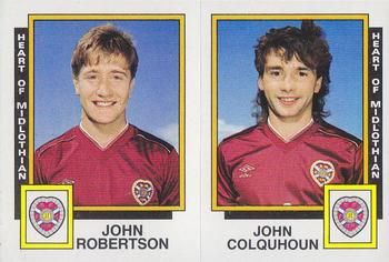 1985-86 Panini Football 86 (UK) #506 John Robertson / John Colquhoun Front