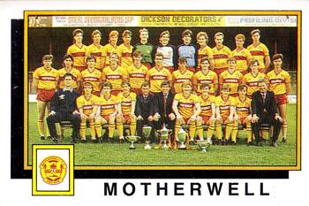 1985-86 Panini Football 86 (UK) #516 Motherwell Team Group Front