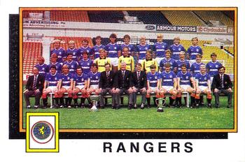 1985-86 Panini Football 86 (UK) #526 Rangers Team Group Front