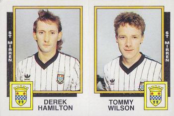 1985-86 Panini Football 86 (UK) #538 Derek Hamilton / Tommy Wilson Front