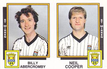 1985-86 Panini Football 86 (UK) #539 Billy Abercromby / Neil Cooper Front