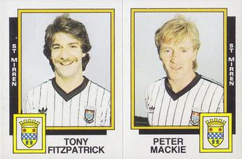 1985-86 Panini Football 86 (UK) #540 Tony Fitzpatrick / Peter Mackie Front