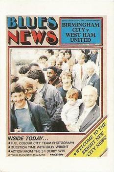 1985-86 Panini Football 86 (UK) #545 Programme Cover Front