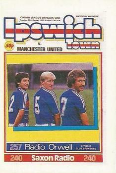 1985-86 Panini Football 86 (UK) #549 Programme Cover Front