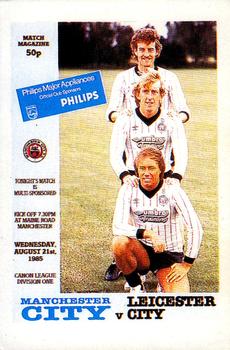 1985-86 Panini Football 86 (UK) #553 Programme Cover Front